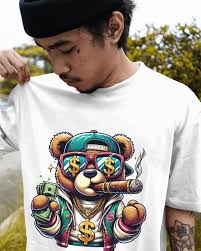 Rich Gangster Teddy Bear Png, Urban Sublimation Design, Dollars and Gold  Clipart, Streetwear Bear Shirt, Transparent Background, 300 DPI