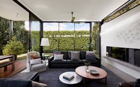 Sophie country house (villa), łękawica (poland) deals. Download Wallpapers Stylish Interior Of The Living Room Country House Glass Walls Modern Interior Design Black Leather Sofa In The Interior For Desktop Free Pictures For Desktop Free