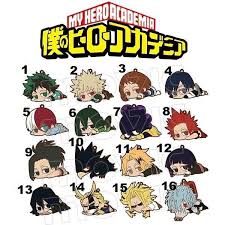 Anime My Hero Academia Rubber Strap Keychain Key Ring Charm Bakugo Cosplay Gift My Hero My Hero Academia My Hero Academia Merchandise