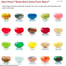 Jelly Belly Harry Potter Bertie Botts Every Flavor Bean Jan 2014 Flavor Guide Every Flavor Beans Jelly Belly Flavors Jelly Belly