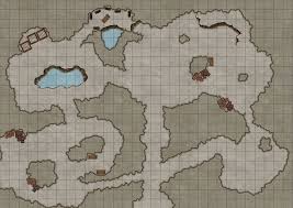 40x50 roll20 goblin and spider caves : Kobold Cave Dungeon Maps Map Map Design