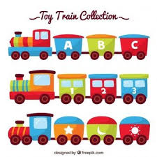 Download Flat Toy Train Collection For Free In 2021 Drawing For Kids Train Vector Toy Train