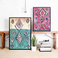 Check spelling or type a new query. Moroccan Rug Art Prints Boho Wall Decor Eclectic Poster Watercolor Pink Eclectic Canvas Painting Modern Bohemian Home Wall Art Painting Calligraphy Aliexpress