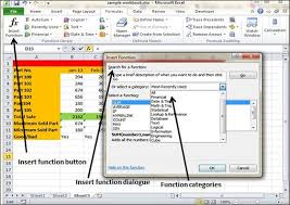 Built In Functions In Excel 2010 Tutorialspoint