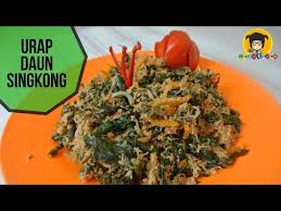 Resep sayur santan daun singkong. Cara Membuat Urap Daun Singkong Kekinian Youtube
