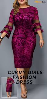 Plus Size Mesh Panel Flare Sleeve Dress Formaldresses Maybe You Don T Like Me But I Am Very Satisfied With Myself Afrika Modasi The Dress Buyuk Beden Moda