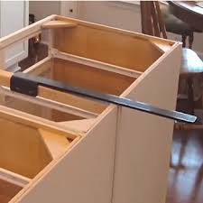 If you plan to extend the counter farther, you need to add supports such as legs, or wood corbels or metal. Federal Brace S Harmony Countertop Support Bracket Brings Added Strength With A Low Profile Kitchensource Com