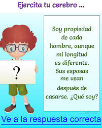 Un problema de salud mental es un reto en nuestra vida. Acertijos Mentales Visuales Soy Propiedad De Cada Hombre Aunque Mi Longitud Es Diferente Sus Esposas Me Usa Acertijos Mentales Acertijos Acertijos Dificiles