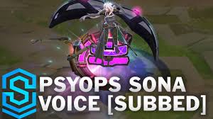 Climb with the best sona runes, items, skill order, and summoner spells. Voice Psyops Sona Subbed English Youtube