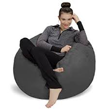 The days of leatherette bean bag chairs has run its course. Amazon Com Sofa Sack Plush Ultra Soft Bean Bag Chair Memory Foam Bean Bag Chair With Microsuede Cover Stuffed Foam Filled Furniture And Accessories For Dorm Room Royal Blue