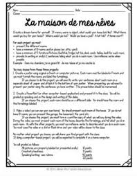 My Dream House Project For French La Maison De Mes Reves Help Teaching Home Projects My Dream Home