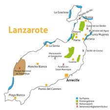 Landkarte lanzarote als eingebundene steuerbare karte. Karte Lanzarote Unsere Ferienwohnungen Ferienhauser Ferienwohnungen Auf Lanzarote