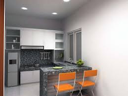 Tak perlu khawatir meski desain dapur terbuka di belakang rumah sederhana ini luasnya nggak lebih dari tiga meter. Desain Ruang Makan Minimalis Sederhana Radea
