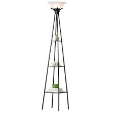My problem was that there was a broken tab on the lamp cover (the plastic cover that slides in place over the lamp) that is supposed. Mainstays Charcoal Metal Transitional Etagere Shelf Floor Lamp 69 H Walmart Com Walmart Com