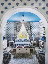 Guest bedroom ideas 21 warm and welcoming room architectural digest. Blueprint For Comfort The Guest Room Is Papered In Custom Made Wallpaper From Charbagh Good Earth The Wedg Interior Design Pictures Architectural Digest Home