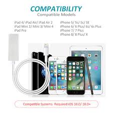 Amatage Mg4l099 83659e Lighting To Rj45 Ethernet Lan Network Adapter For Phone Pad Phone Ethernet Adapter 3 3ft 1m Cable 10 100mbps High Speed Sys
