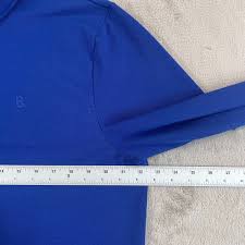Bogner Timon Polo Shirt Men XL Blue Performance Golf Long Sleeve Designer  165
