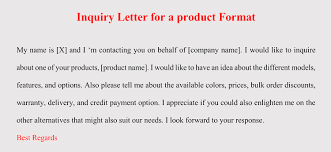 Payment letter sample, email and example/format check out the sample letter below a payment letter is generally to remind someone about their pending payment. Free Inquiry Letter For Product Service Templates Samples