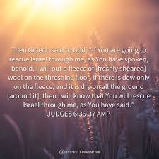 Judges 6 36 37 Livewellpraymohr Praymohr Inspirational Verses Sayings Prayer Request