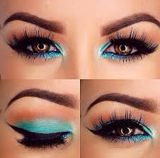 Beautiful Teal Eyeshadow W A Winged Eyeliner Eye Makeup Makeup Eye Make Up