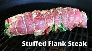 Flank steak is one of the most flavorful cuts of beef. Stuffed Flank Steak On Big Green Egg Grilled Flank Steak With Malcom Reed Youtube