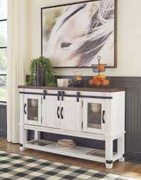 Amish natural cherry dining room sideboard. Valebeck White Brown Dining Room Server On Sale At American Furniture Of Slidell Serving Slidell La