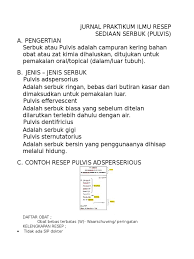 Di bawah ini yang bukan pelarut, adalah. Contoh Laporan Praktikum Ilmu Resep