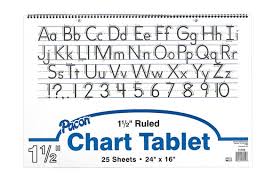 Discount School Supply Manuscript Chart Tablet 25 Sheets