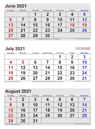 Printable july 2021 calendar templates with holidays. July 2021 Calendar Templates For Word Excel And Pdf