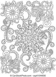 Bloemen mandala kleuren kleurboek bloemen schilderen kleurpotlood technieken kleurplaten bloemen tekenen. Vector Kleuren Mandala Volwassenen Bloem Kleuren Volwassenen Model Lines Anti Stress Boek Vector Black Bloem Canstock