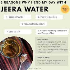 Jeera Water Benefits Water Health Health Tips Water Benefits