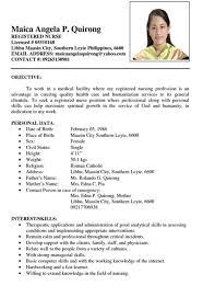 However, it is important to be truthful and accurate with the. Sample Resume Registered Nurse Philippines Resumesdesign Sample Resume Format Sample Resume Templates Registered Nurse Resume