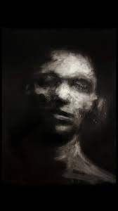 Half White Half Black Paintings