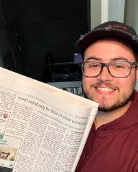 Newspaper article about my EP was printed in yesterday's paper!! If you're  in Southern Maryland go grab a copy at Wawa or somethin. Thank you again Madison  Bateman for writing the article!!