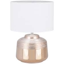 Helping to reduce eyestrain, they allow you to carry out your activities more efficiently and comfortably. Rose Gold Etched Ball Table Lamp