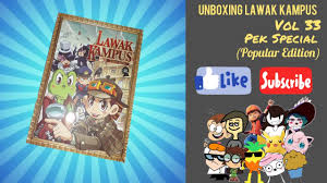 Sudah tentu pembaca di luar sana tak kering gusi membelek komik humor ni! Unboxing Lawak Kampus Jilid 33 Pek Special Popular Edition Youtube