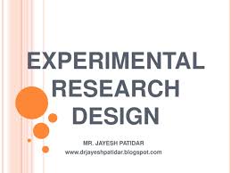 How you manipulate the independent. Experimental Research Design