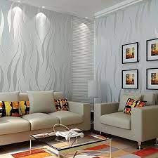Bring the beauty of nature into your living room with this lovely floral wallpaper. 20 Living Rooms With Beautiful Use Of The Color Grey Wallpaper Living Room 3d Wallpaper Living Room Design Living Room Wallpaper