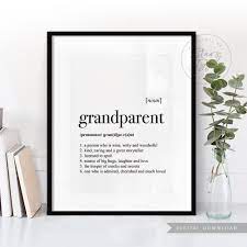 Grandparent Definition Printable Art Grandparents Etsy Grandparents Quotes Grandparent Gifts Diy Gifts For Men