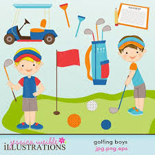 1300x886 winter summerland mini golf. Golfing Boys Cute Digital Clipart Commercial Use Ok Golf Etsy Clip Art Scrapbook Crafts Art Bundle