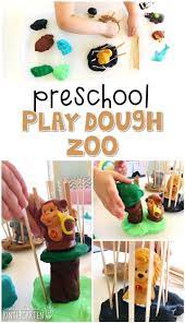 Preschool Zoo Themed Activities With Playdough Animals And Popsicle Sticks Familyac Preschool Zoo Theme Zoo Animals Preschool Zoo Activities Preschool