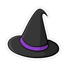 Witch Hat Sticker Sticker By Mhea In 2021 Halloween Stickers Homemade Stickers Cartoon Stickers