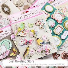 Shop stickers for card making! Paper Vintage 3d Stickers Retro Birds Quotes Titles Butterfly Metal Frame Scrapbooking Stickers For Album Cardmaking Papercraft Stickers Food Stickers Stationarysticker Cute Aliexpress
