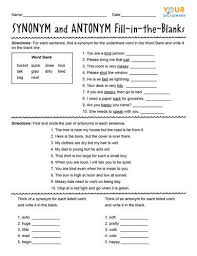 Fall word search printable, first grade printable reading worksheets and bohr atomic models worksheet answers are some main things we want to present to you based on. First Grade Synonyms And Antonyms Worksheets