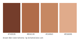 Brown Skin Color Scheme Brown Schemecolor Com