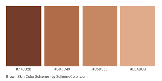 brown skin color scheme brown schemecolor com