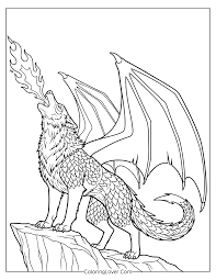 Dragon Coloring Pages (Free Printable for Kids and Adults)