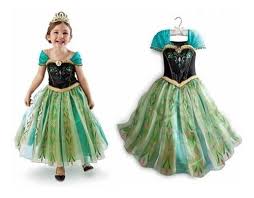 Cómo vestir en una fiesta de día. Disfraz Vestido Ana Frozen Princesas Disney Elsa Nina Anna Mercado Libre