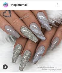 Black And Grey Ombre Coffin Nails Pin By Latoya On Make Up Nails Acrylic Nails Coffin Glitter Coffin Nails Long Ombre Acrylic Nails