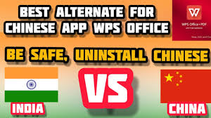 Best Alternative App In Place Of Chinese App Wps Office Be Safe Support Indian Army Youtube